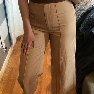Cropped wide leg high rise pants from Express
